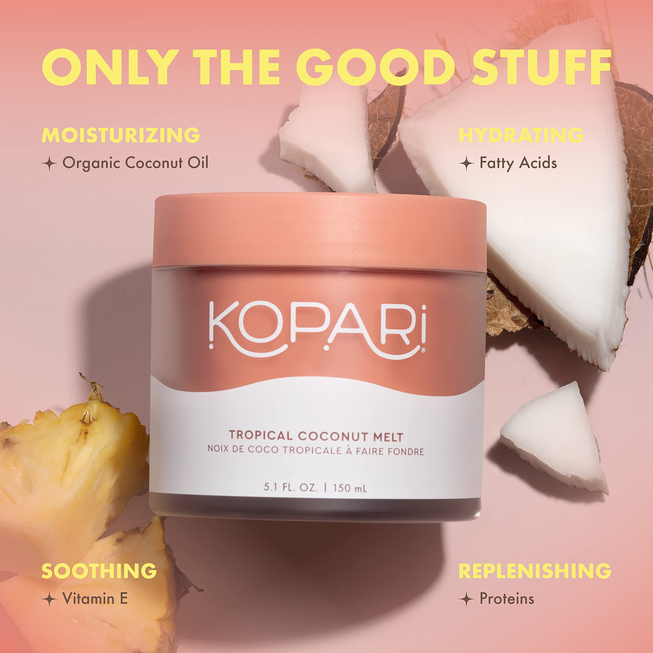 Hair care application highlighting shine and conditioning benefits.