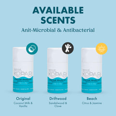 Kopari Original Coconut Deodorant two-pack back view shows value and packaging.