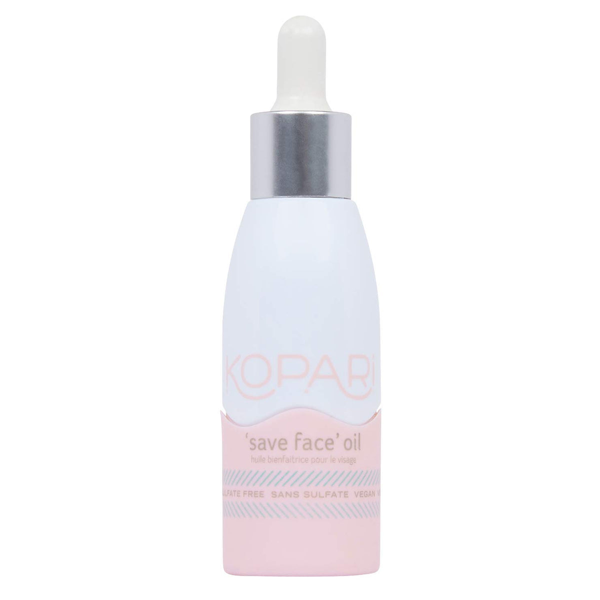 Kopari Save Face Oil full-size bottle front view highlighting hydration potential