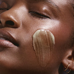 KORA Organics Active Algae Calming Cleansing Balm removes makeup and impurities with water rinse.