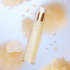 KORA Organics Milky Mushroom Oil Cleanser massage on damp skin with 3–5 pumps
