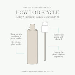 KORA Organics Milky Mushroom Oil Cleanser vegan packaging without artificial fragrances