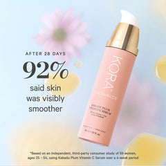 KORA Organics panel highlighting certified organic ingredients