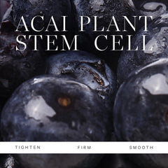 KORA Organics Plant Stem Cell Retinol Alternative Moisturizer applied to cheek demonstrates firming effect.