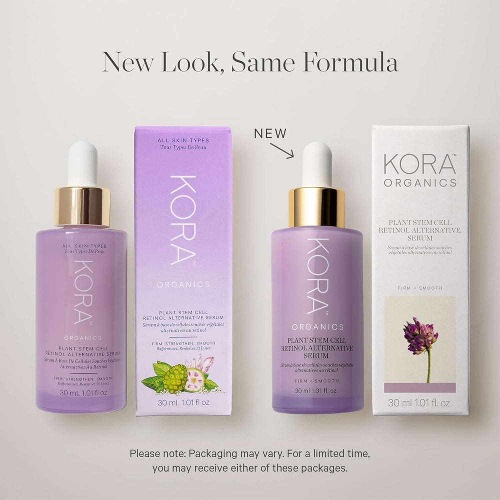 KORA Organics serum dropper applying product for daily use