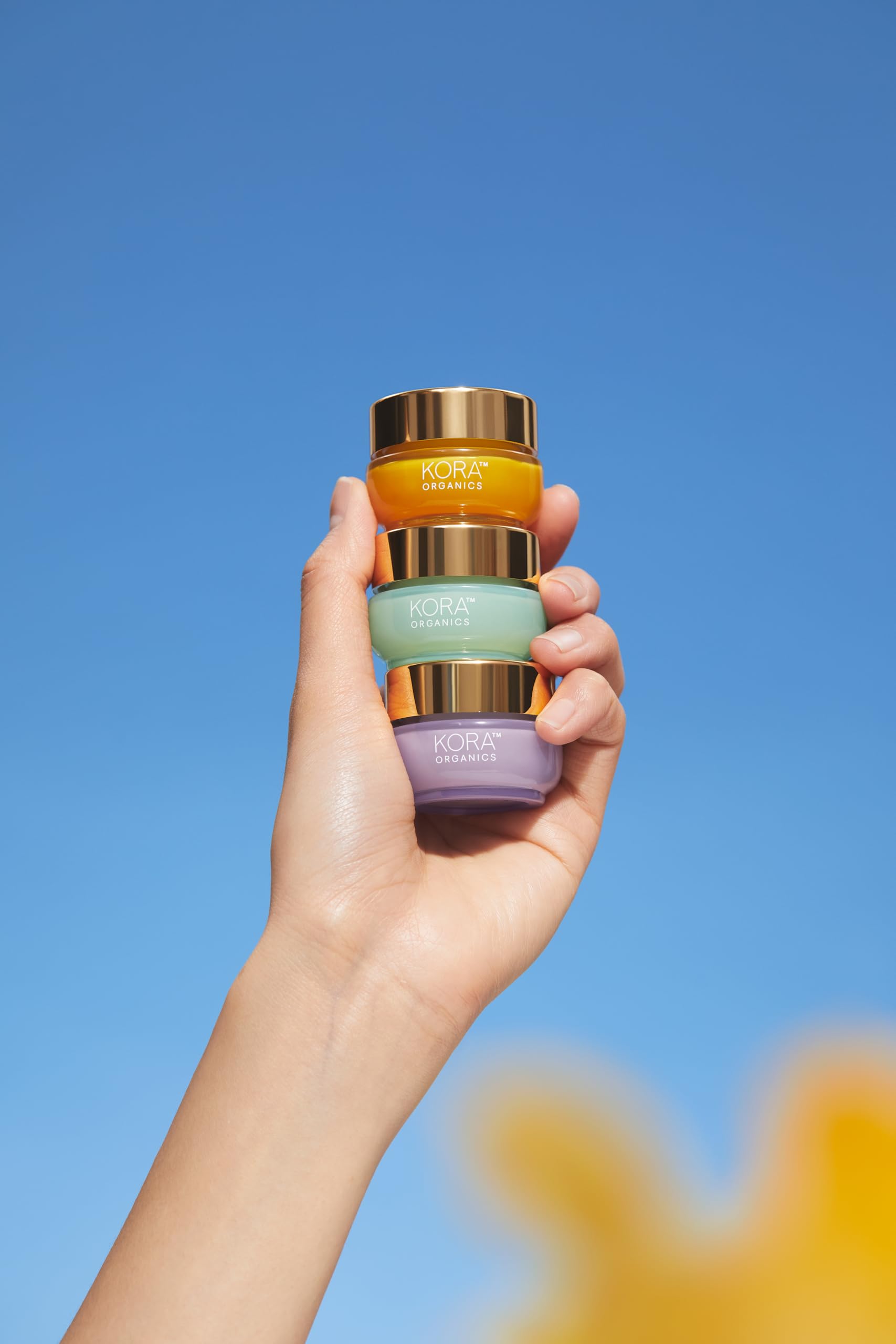 Evening routine after cleansing with KORA Organics Turmeric Glow Moisturizer