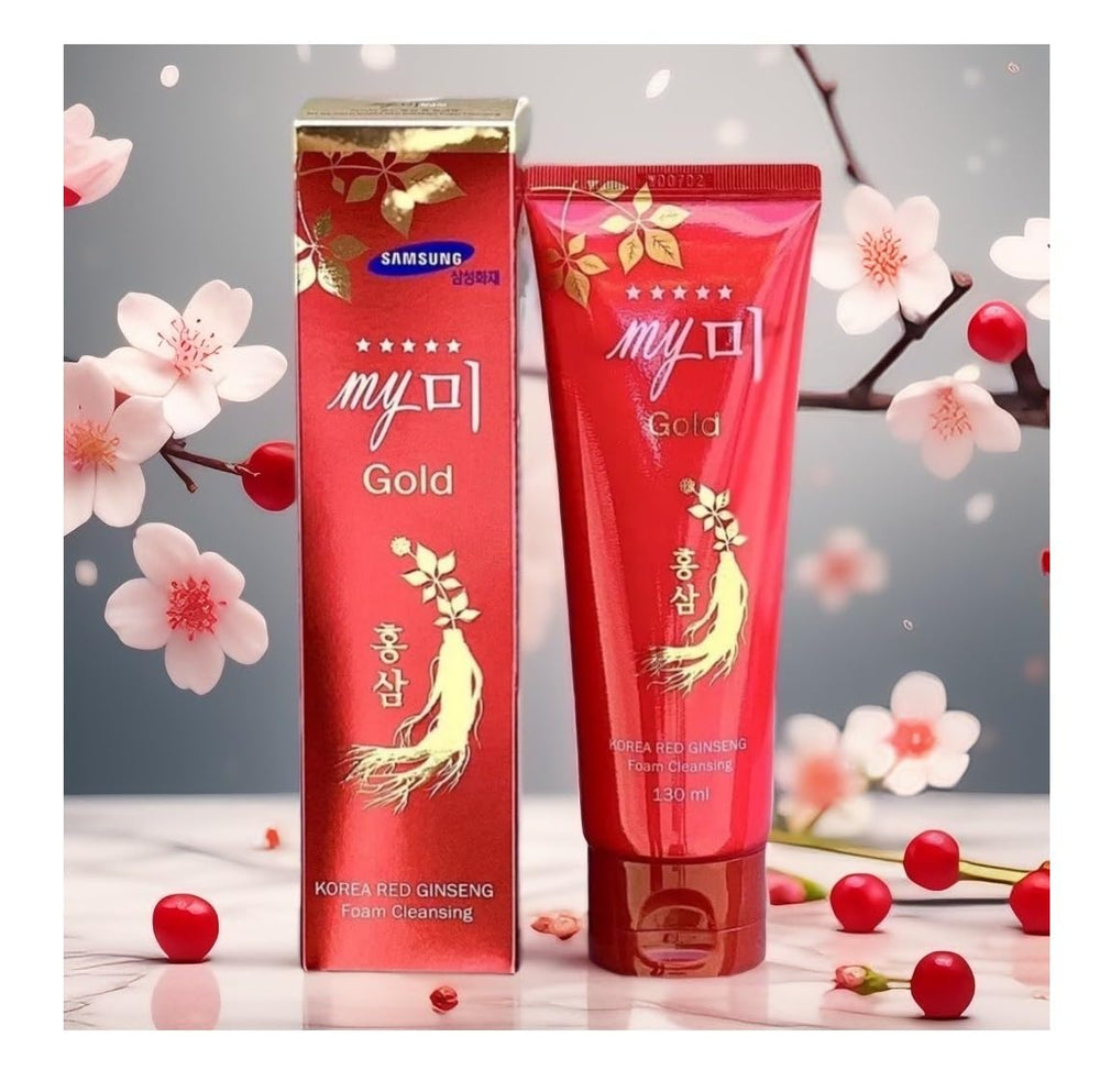 Korean Red Ginseng Foam Cleansing foam lather highlights deep cleansing and fresh skin feel.