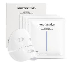 Koreana Skin GHK-Cu hydrogel mask pack showcases premium packaging and product texture.