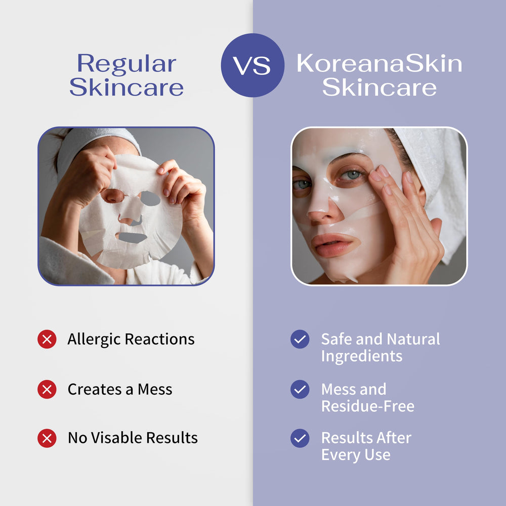 Koreana Skin sheet mask swatch reveals translucent gel with hydrating agents.