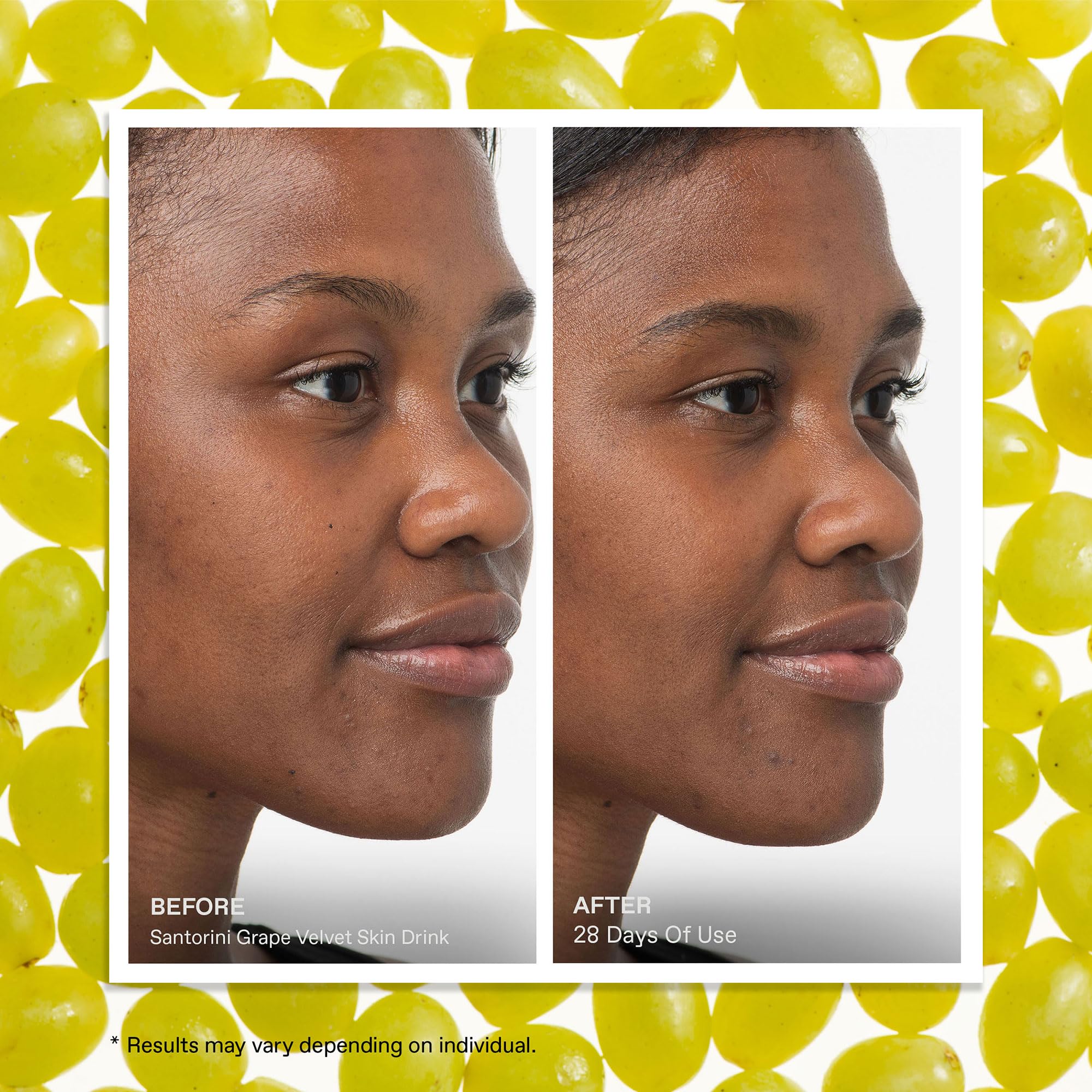 Velvet-soft finish and subtle glow from KORRES Santorini Grape serum.