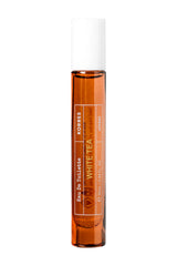 KORRES White Tea 10ml bottle showcases a portable, fresh fragrance for on-the-go use.