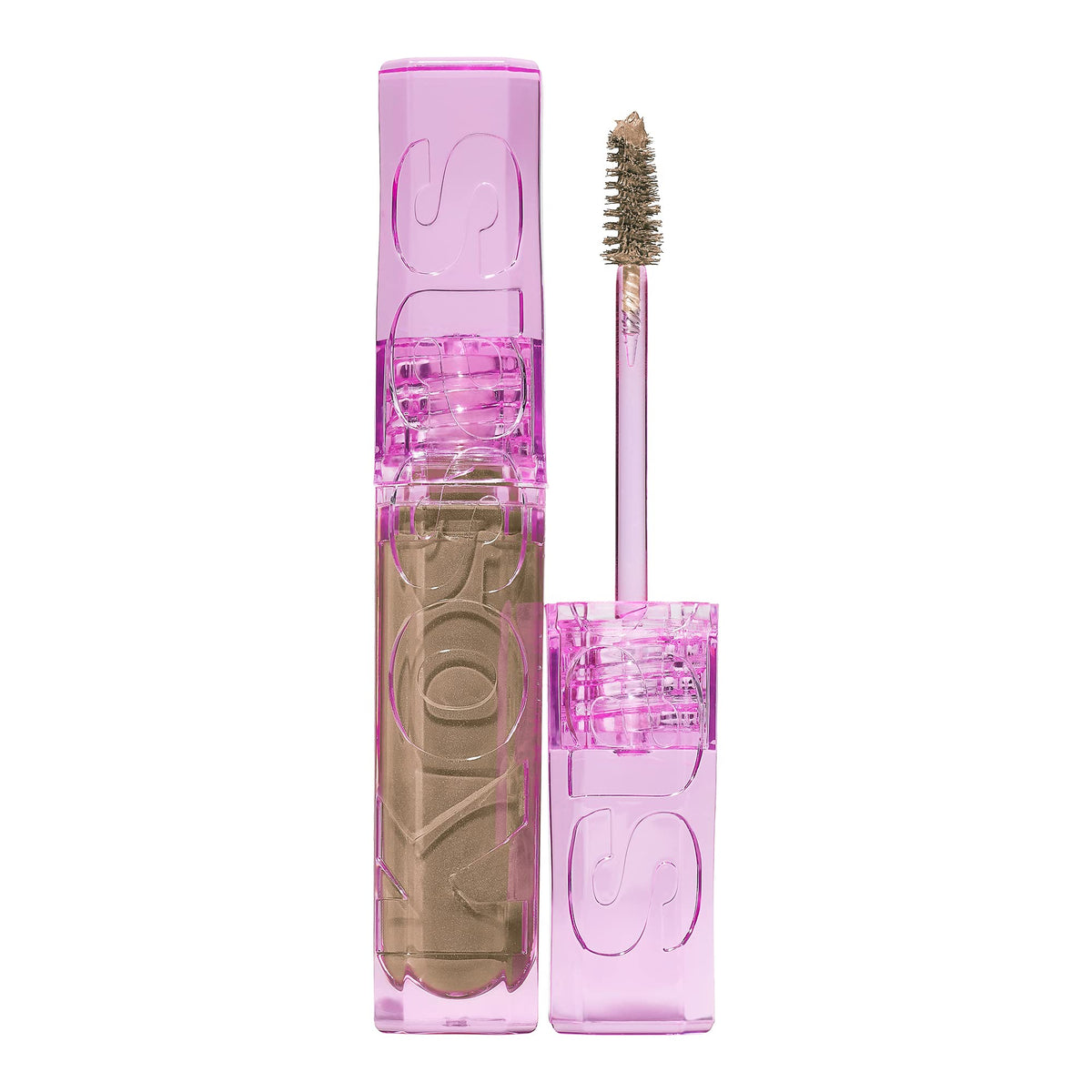 Kosas Air Brow Tinted Gel packaging close-up highlighting clean vegan formula