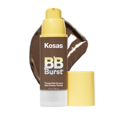 Kosas BB Burst tinted gel cream bottle ready for quick, hydrating touch-ups.