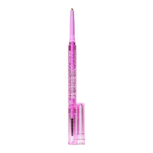 Kosas Brow Pop dual-action pencil close-up shows natural brow color.