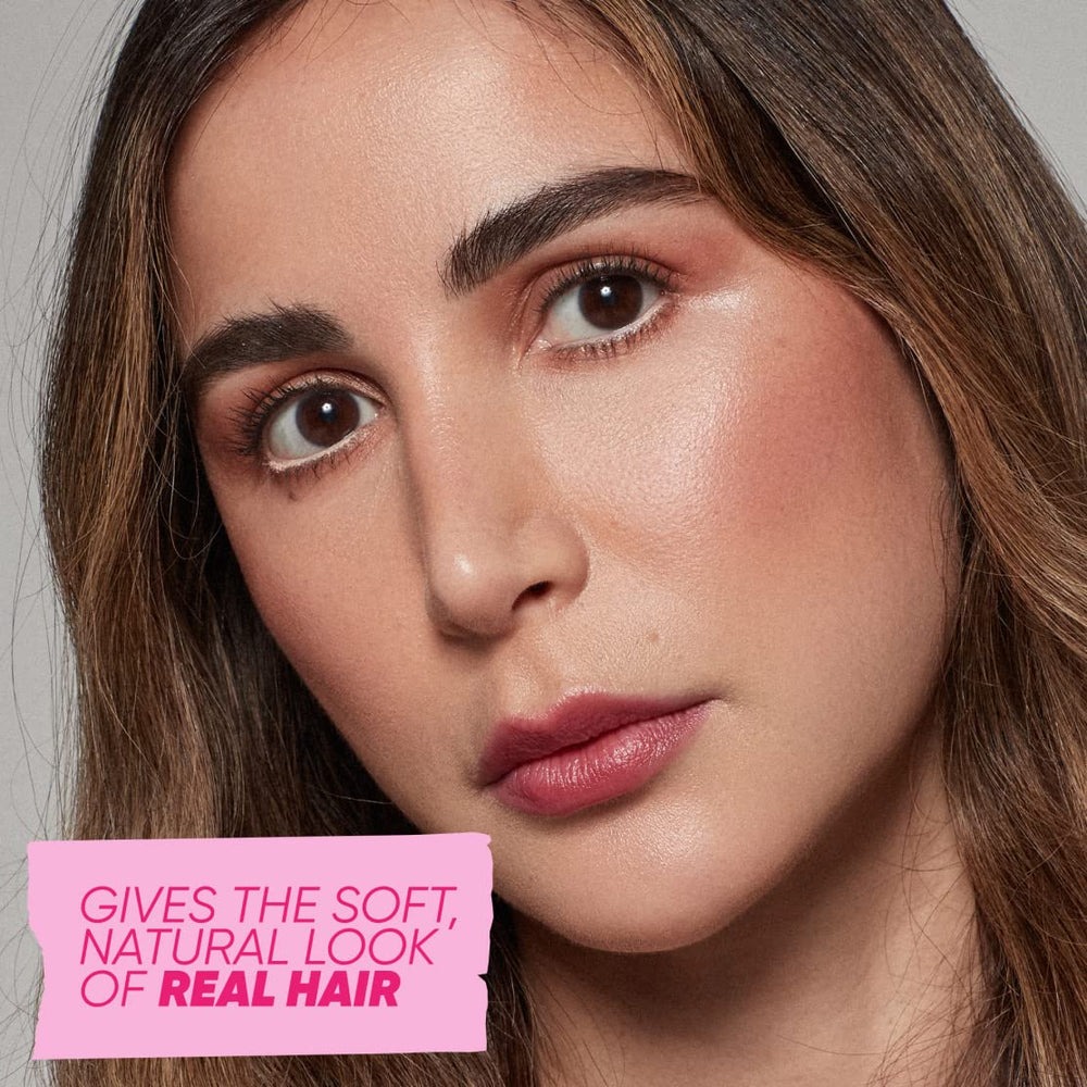 Kosas Brow Pop fill-side demonstrates bold, even color for sparse areas.