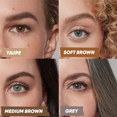 Kosas Brow Pop longwear application showcasing durable color without fading