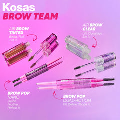 Kosas Brow Pop Nano packaging supports a simple daily routine.