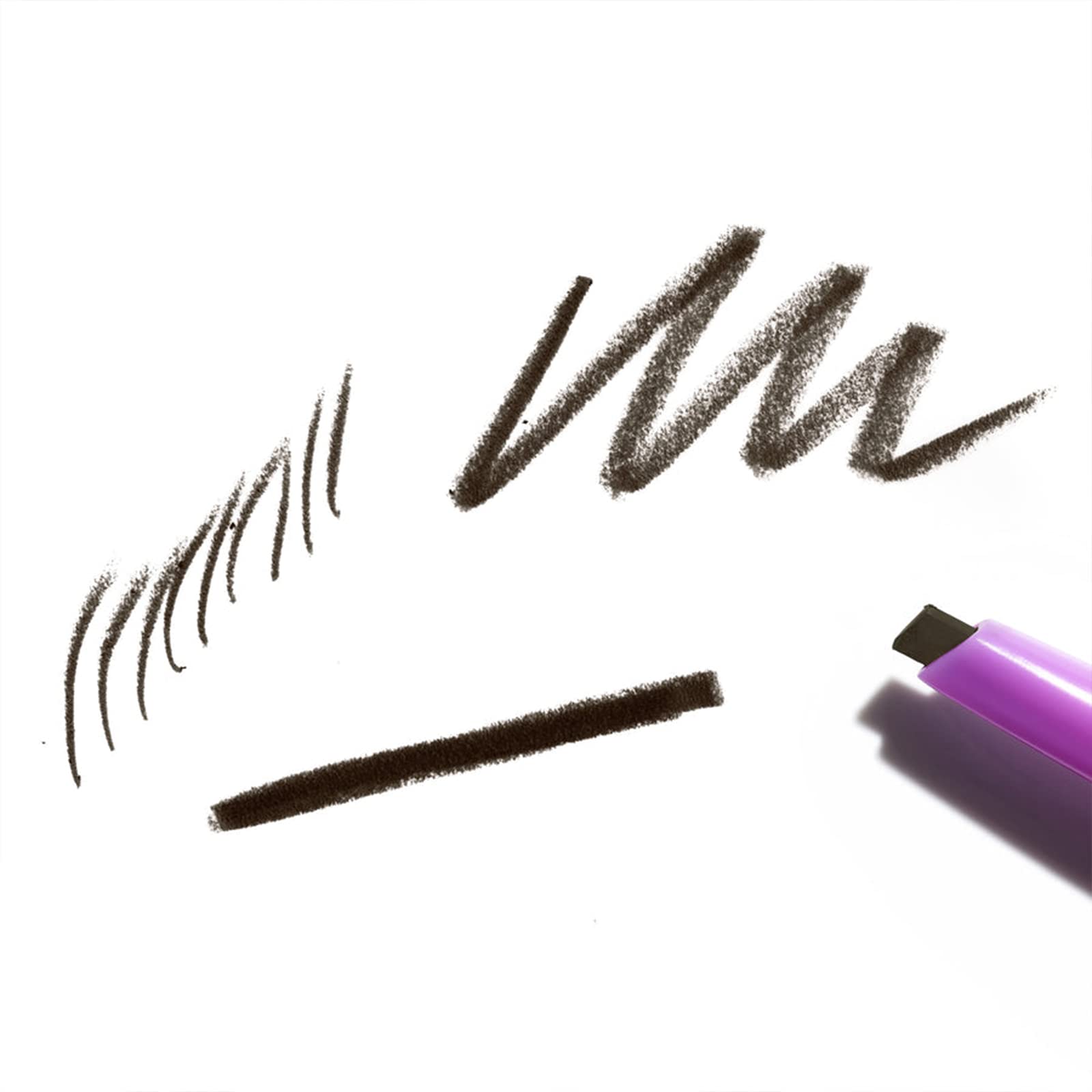 Kosas Brow Pop thin-side definition shows precise feathered strokes for shaping brows