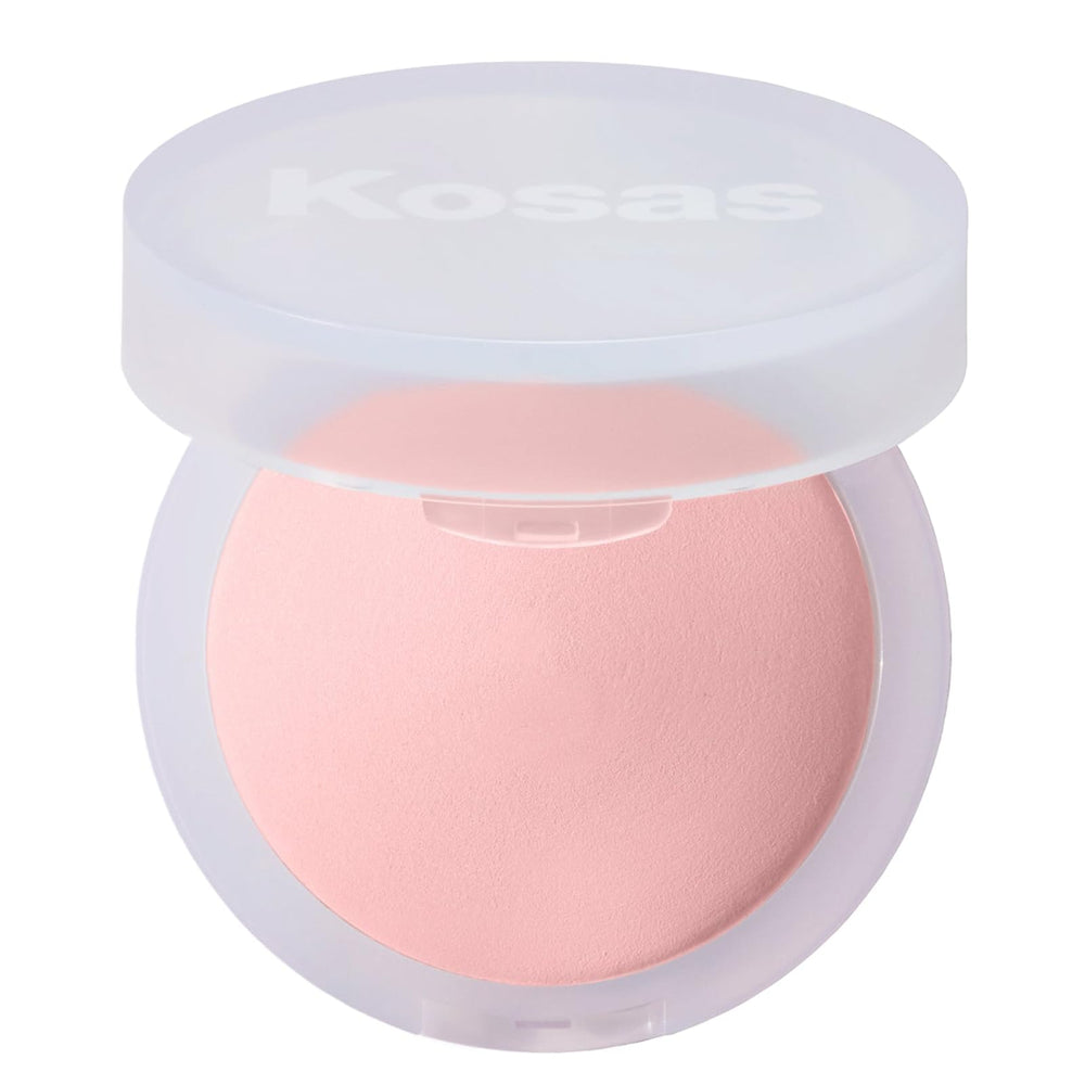 Kosas Cloud Set Candy compact image shows a sheer brightening powder finish.