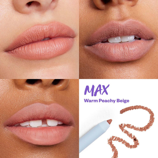 Kosas Hotliner brush blending feature shown for softening edges and a polished finish.