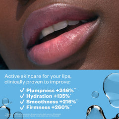 Kosas Lipfuel hyaluronic bead network close-up highlights hydration and moisture retention.