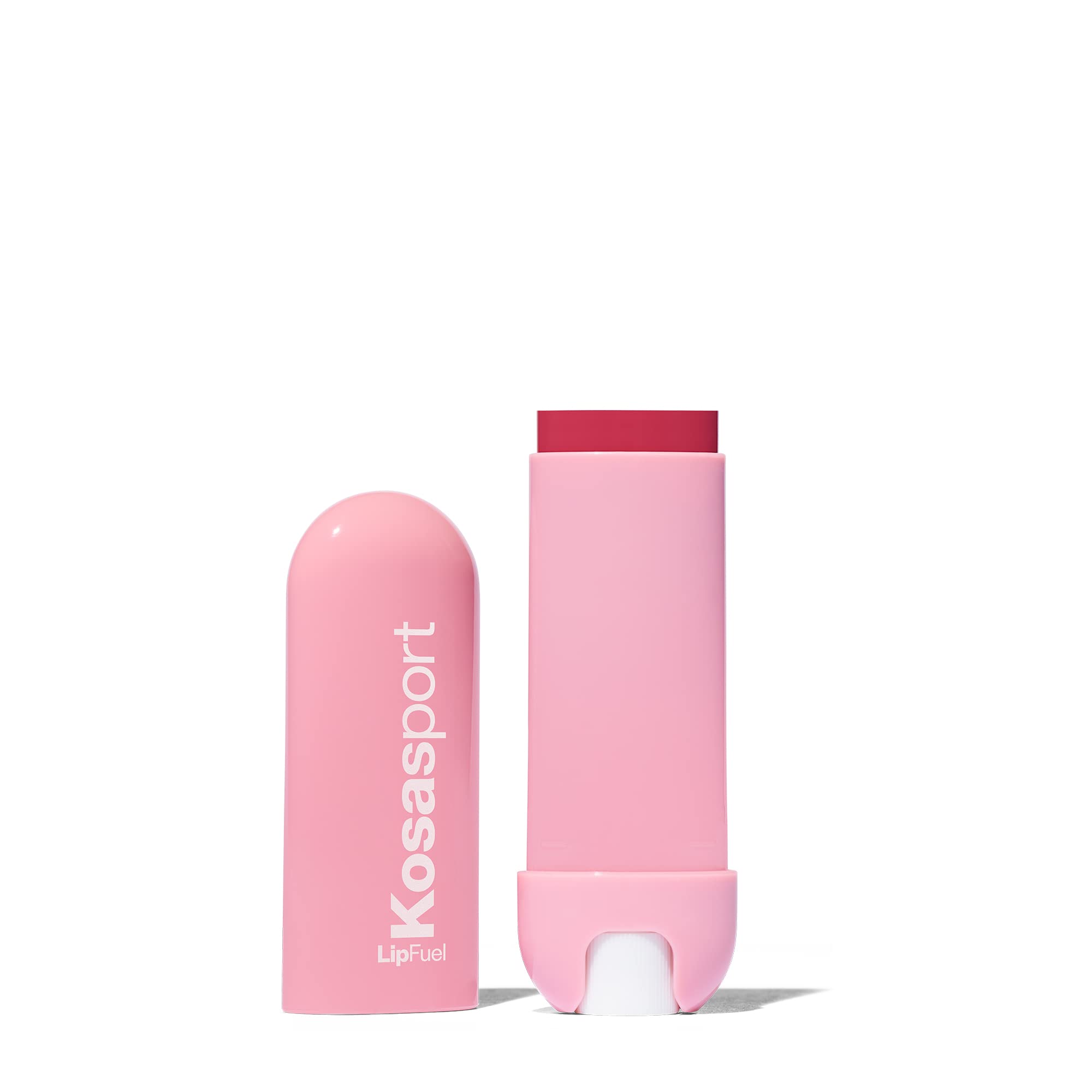 Kosas Lipfuel sport on-the-go use shows convenient lip care between activities.