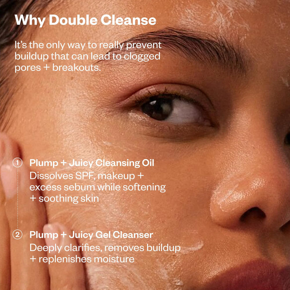 Kosas Mini Plump + Juicy duo pack on shelf showing travel-ready skincare set.
