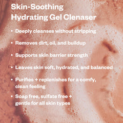 Kosas Mini Plump + Juicy gel cleanser tube close-up highlighting refreshing cleanse.