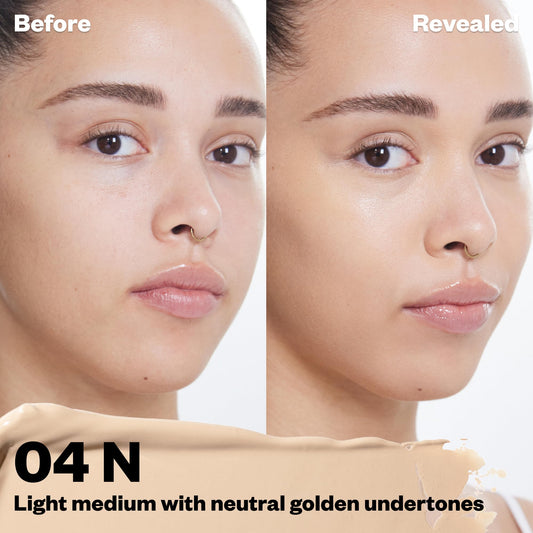 Kosas Revealer Concealer tone 04 swatch showing creamy texture for seamless blending