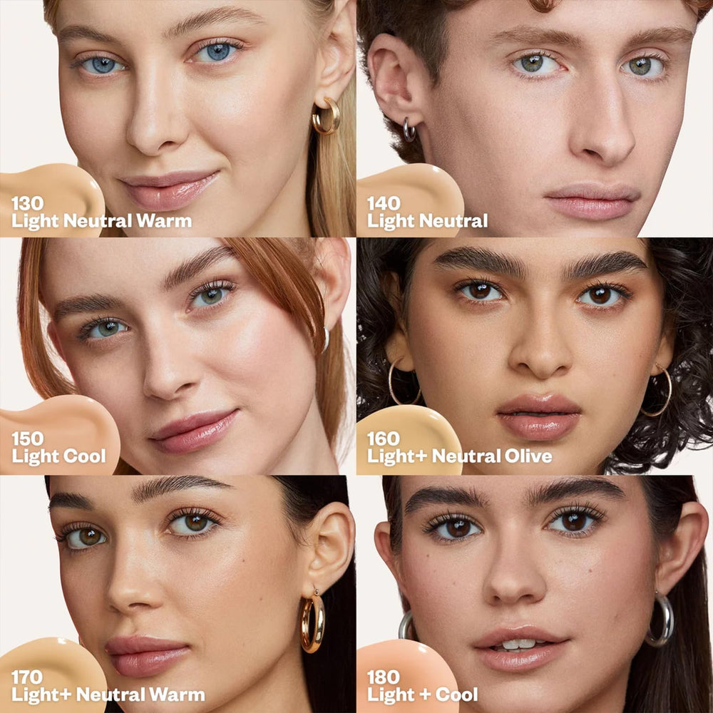 Hands applying foundation demonstrate easy, fingers-friendly blend.