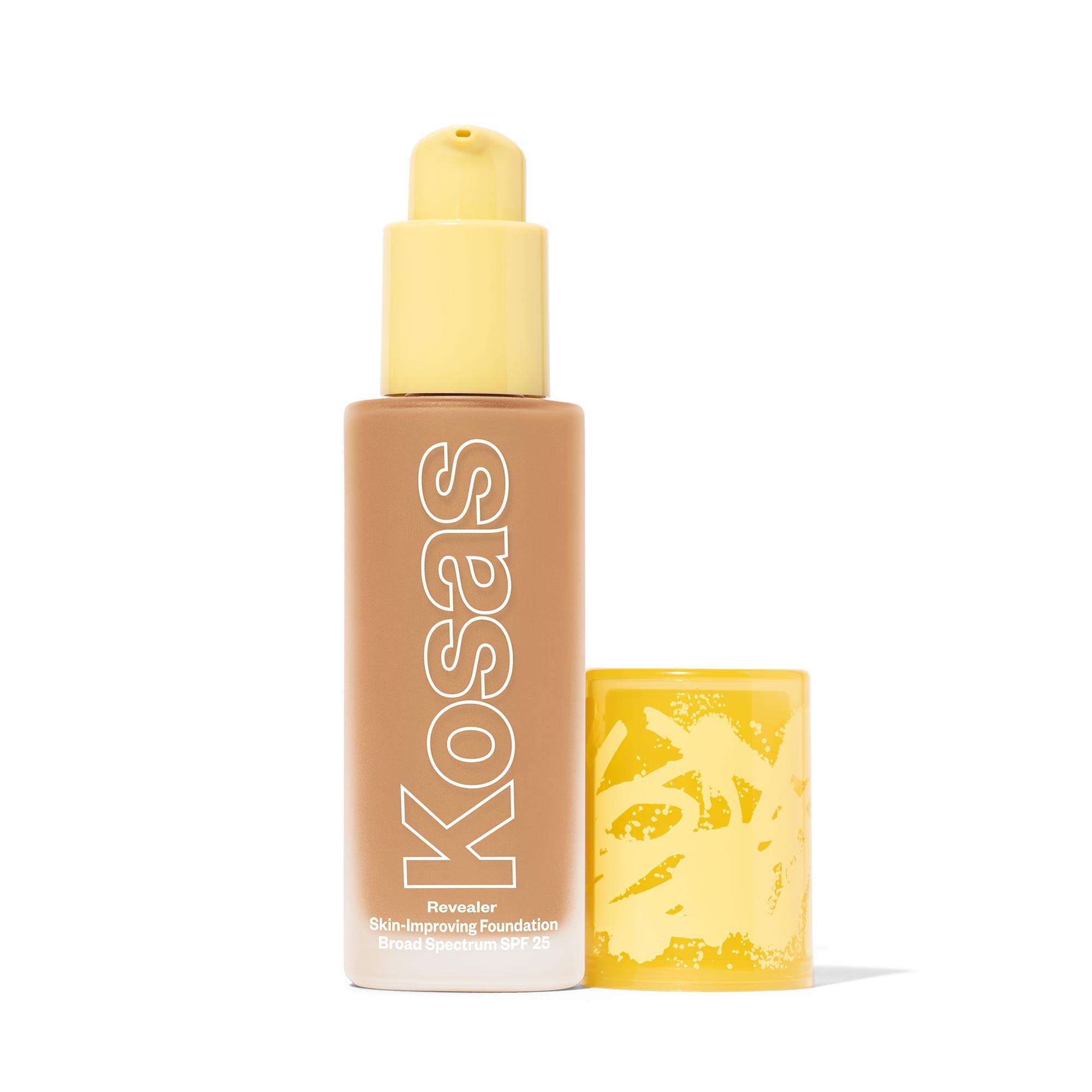 Kosas Revealer bottle front view showing natural finish for everyday wear