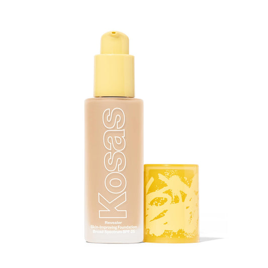 Kosas Revealer bottle pump for easy, precise application and light to medium coverage.