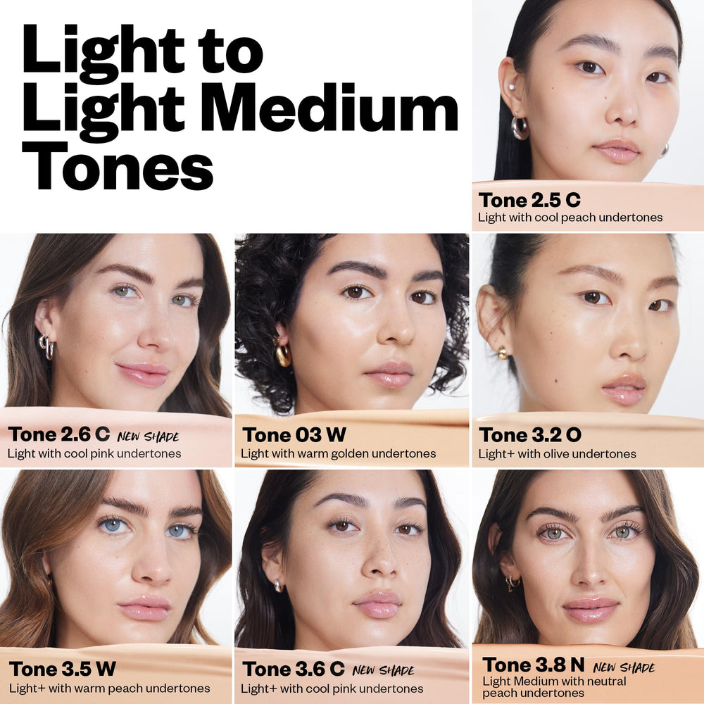 Kosas Revealer concealer fingers application demonstrating buildable coverage