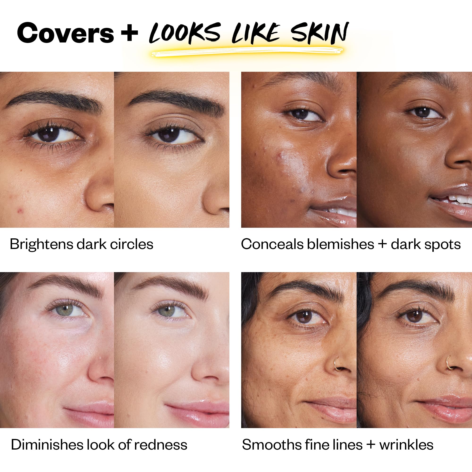 Kosas Revealer Concealer on blemish coverage with lightweight feel.