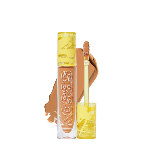 Kosas Revealer Concealer bottle shows medium coverage for a natural look