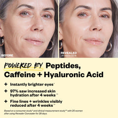 Kosas Revealer Concealer with hyaluronic acid for hydrating wear.
