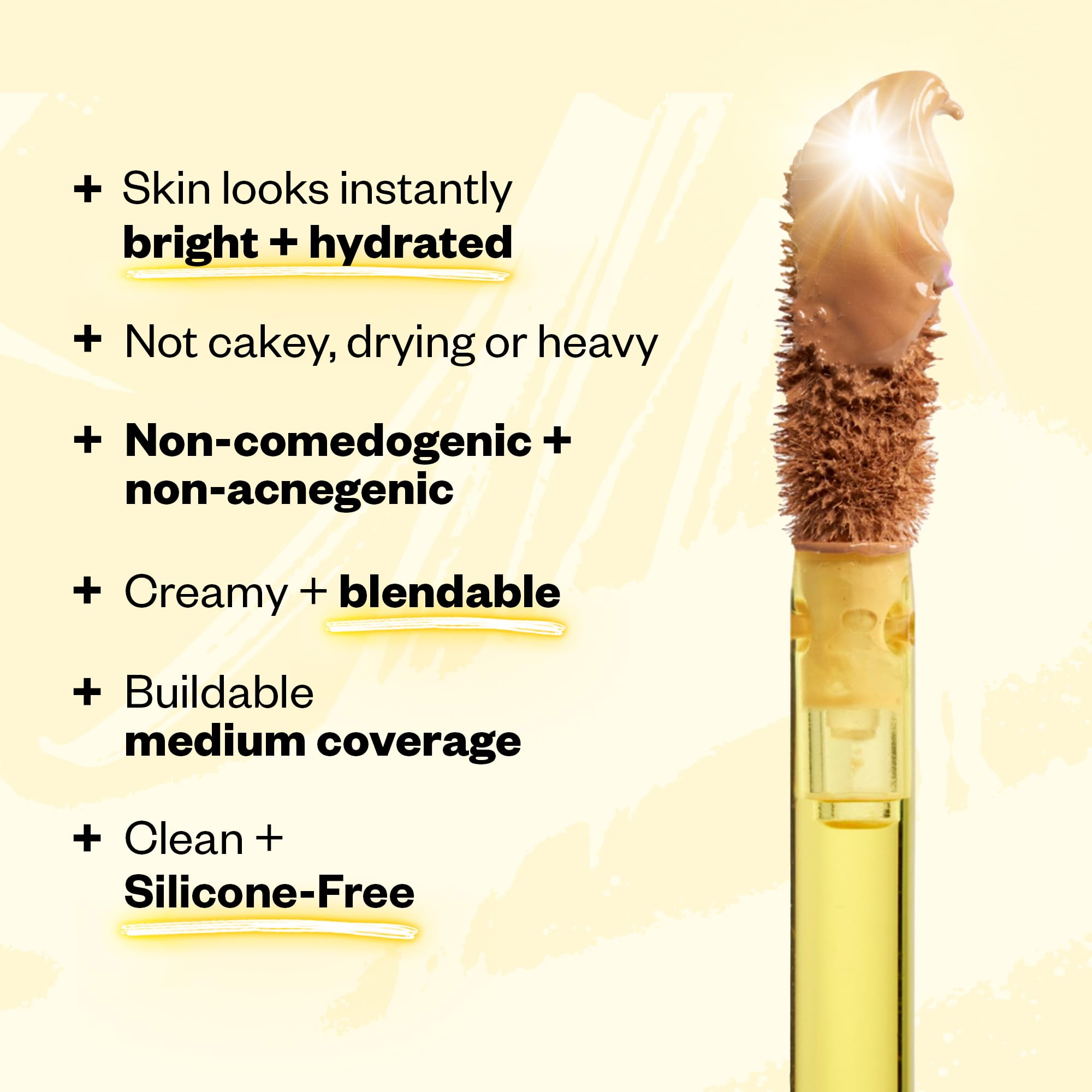 Kosas Revealer Concealer ingredients like caffeine and pink algae for glow.