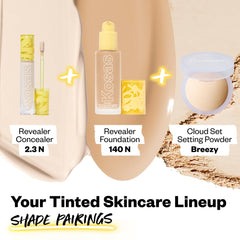 Kosas Revealer Concealer long-wear swatch on skin.