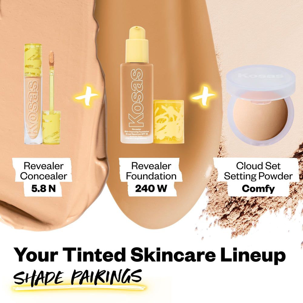 Kosas Revealer Concealer vegan and cruelty-free logo visible.