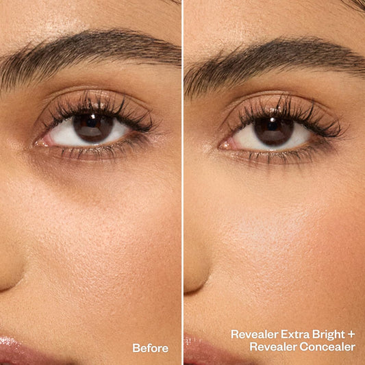Kosas Revealer Extra Bright Color Corrector droplet dispense for quick, even color correction