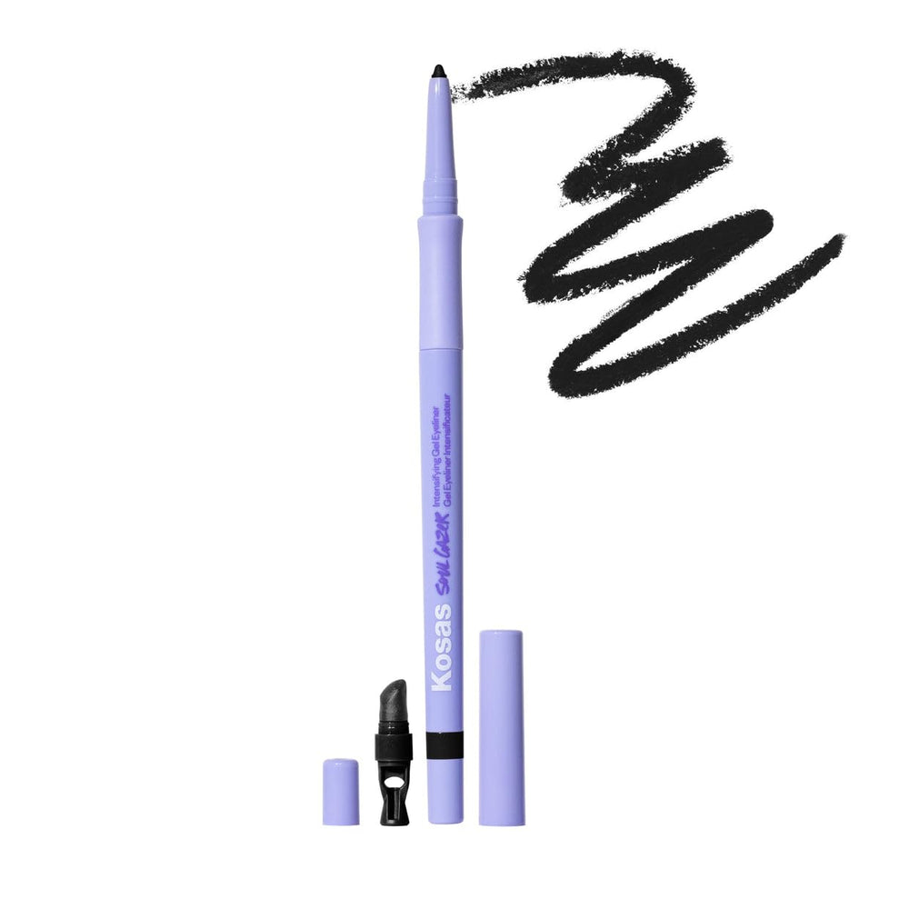 Kosas Soulgazer Hypnotize waterproof eyeliner for all-day crease-free wear.
