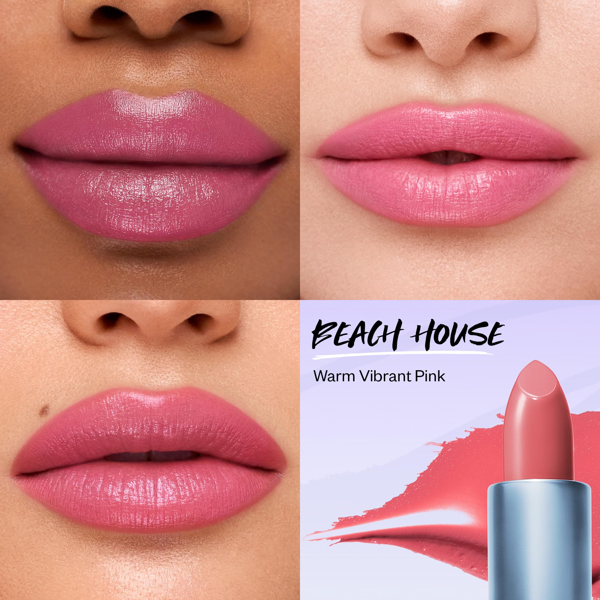 Kosas Weightless Lip Color Beach House soft finish with glossy shine