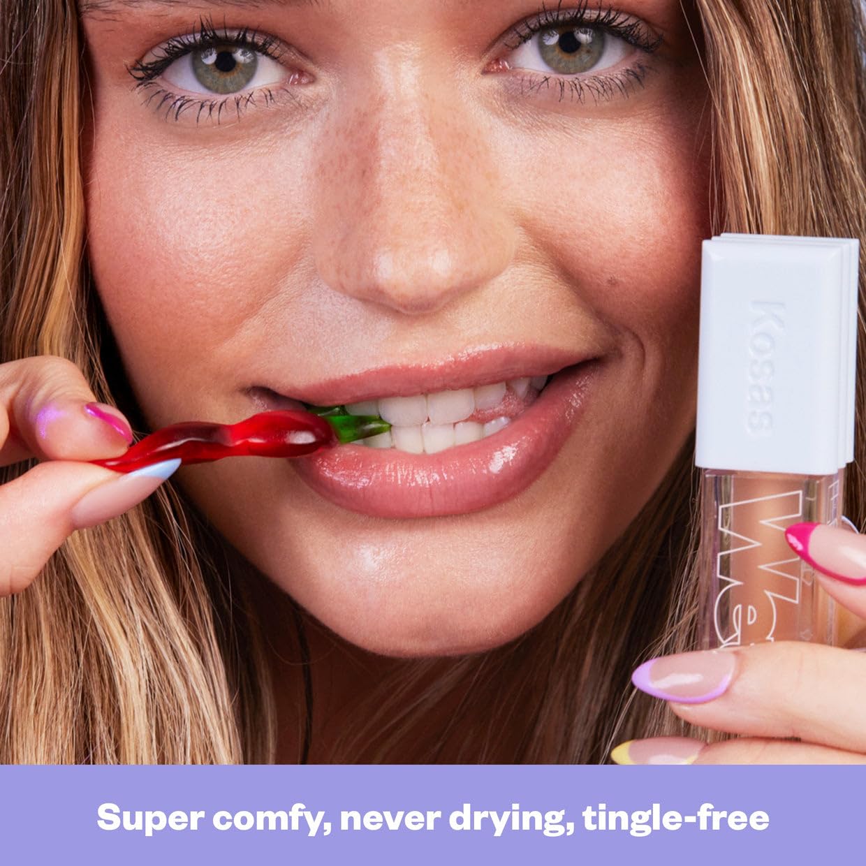 Kosas Wet Lip Oil Gloss neutral shade suits any look.