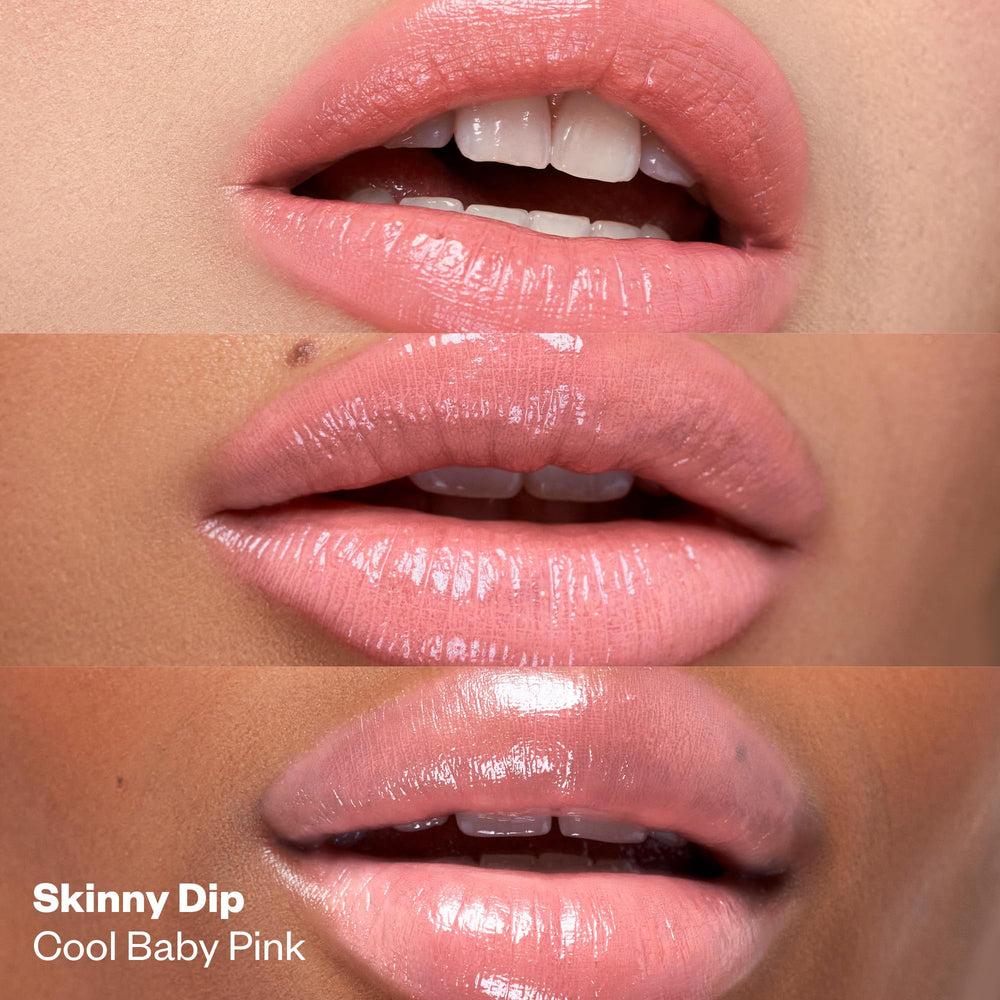 Kosas Wet Stick mango butter formula for soothing lip comfort.