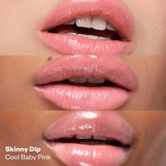 Kosas Wet Stick mango butter formula for soothing lip comfort.