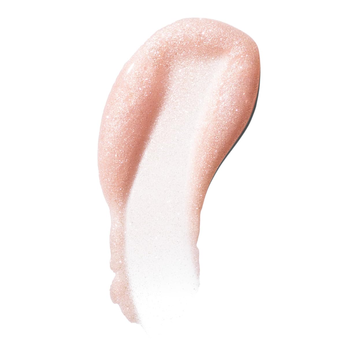 Close-up lips wearing Kosas Wet Lip Oil Gloss with visible color payoff.