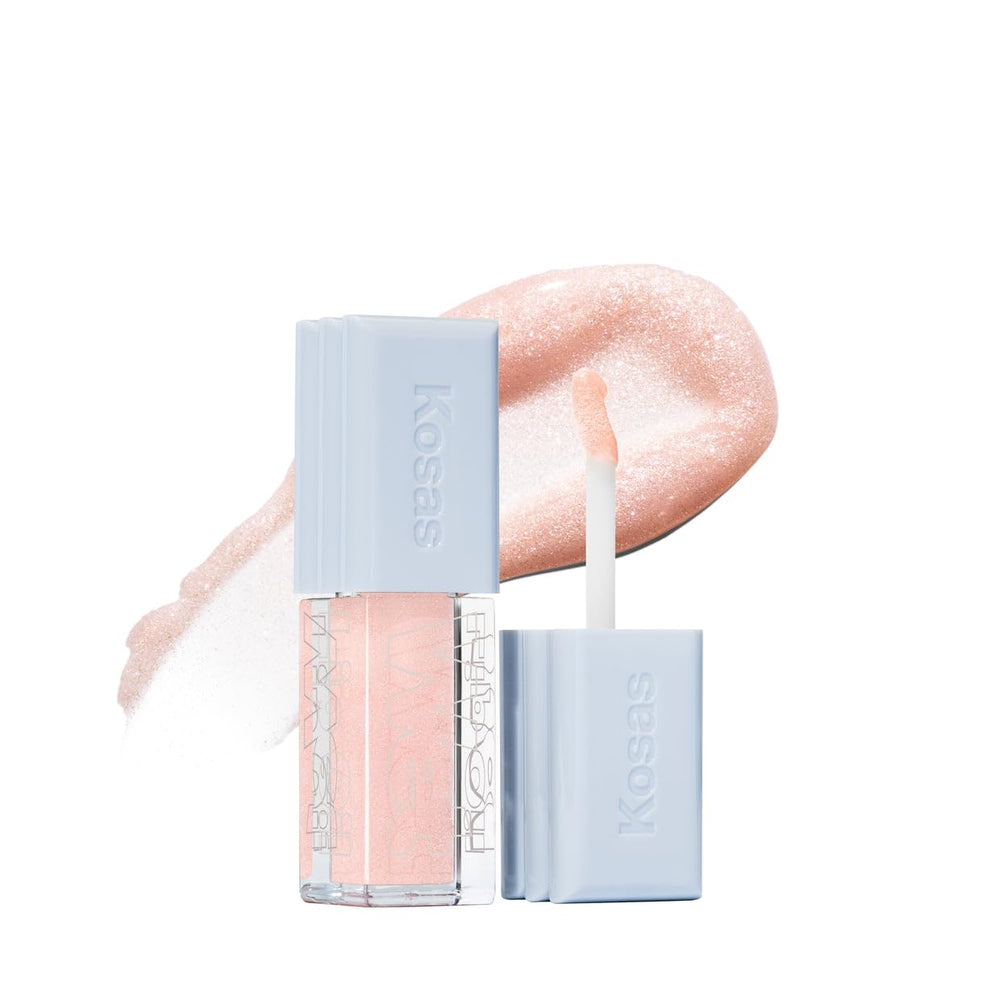 Kosas Wet Lip Oil Gloss Exposed front view shows pillowy shine and color.