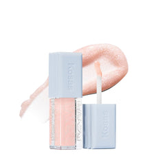 Kosas Wet Lip Oil Gloss Exposed front view shows pillowy shine and color.