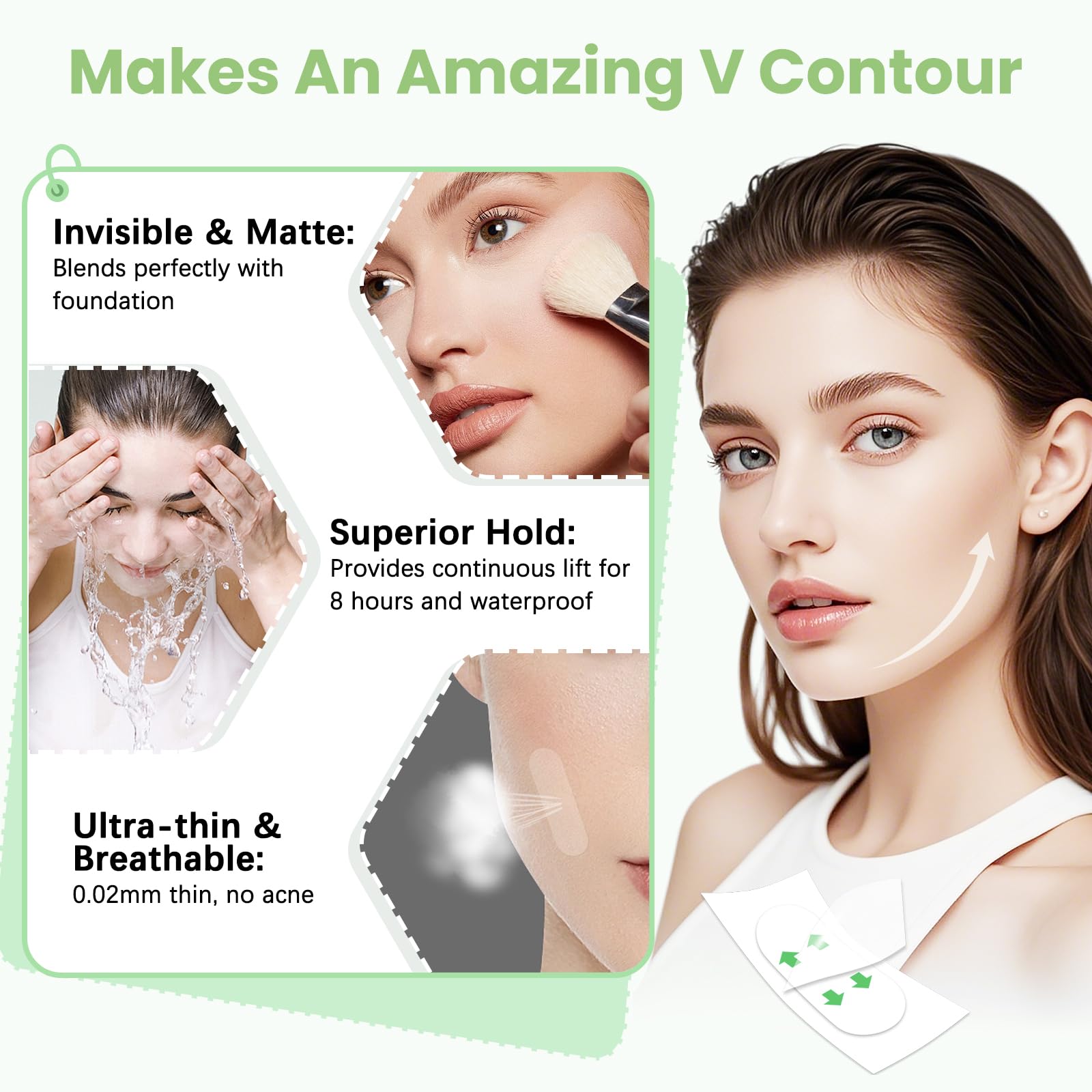 KOSOBO Facetapes provide secure adhesion for hours of comfortable wear