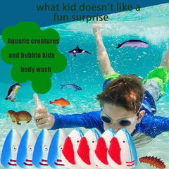 Kottke Shark Bath Bombs designed for kids with skin-safe formulations.